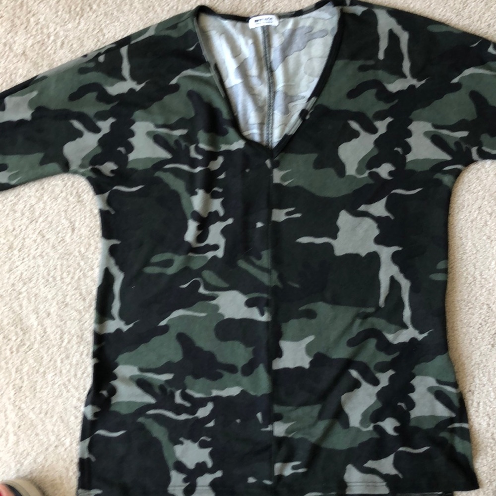 LA made Camo Cotton Sweater